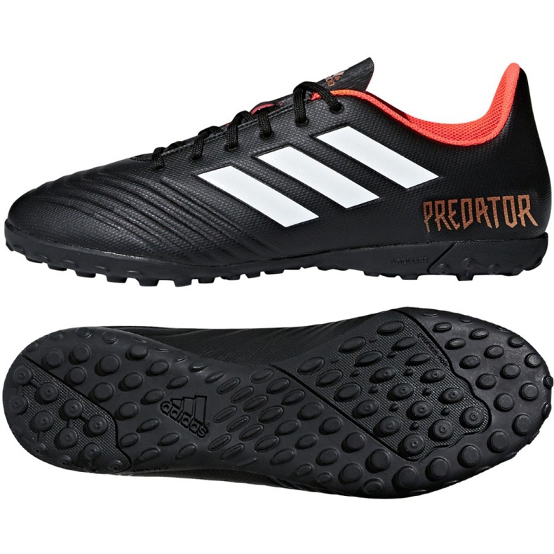 Ghete de fotbal Adidas Predator Tango 18.4 Tf CP9272 negru negru Ghete de fotbal Adidas Predator Tango 18.4 Tf CP9272 negru negru