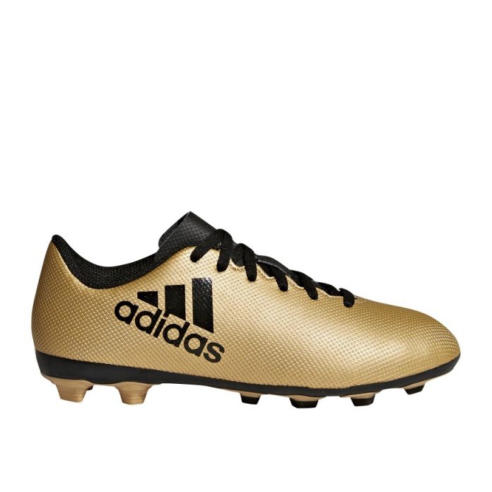 Ghete de fotbal Adidas X 17.4 FxG Jr CP9013 de aur