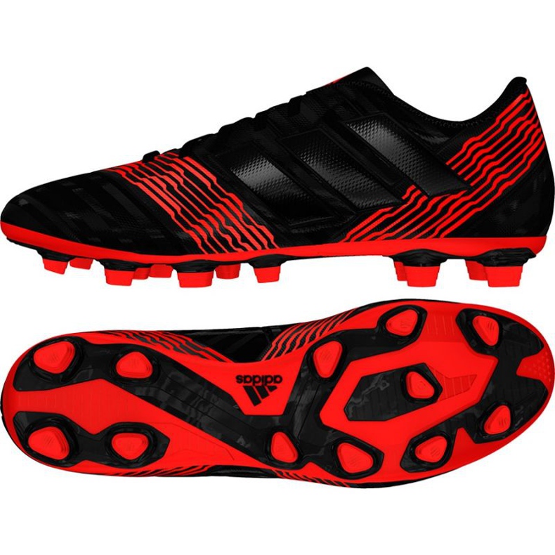 Ghete de fotbal Adidas Nemeziz 17.4 FxG M CP9006 multicolor negru Ghete de fotbal Adidas Nemeziz 17.4 FxG M CP9006 multicolor negru