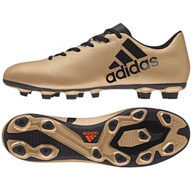 Ghete de fotbal Adidas X 17.4 FxG M CP9195 de aur