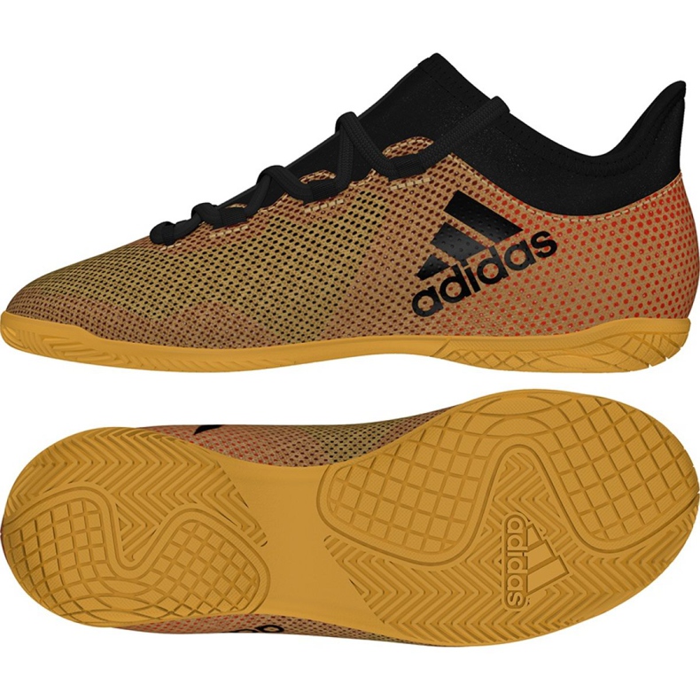 Pantofi de sală adidas X Tango 17.3 In Jr CP9033 negru de aur