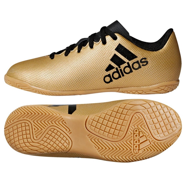 Pantofi de sală adidas X Tango 17.4 In Jr CP9052 de aur