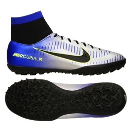 Ghete de fotbal Nike MercurialX Victory Vi Neymar Df Tf M 921514-407 verde, albastru, gri / argintiu albastru