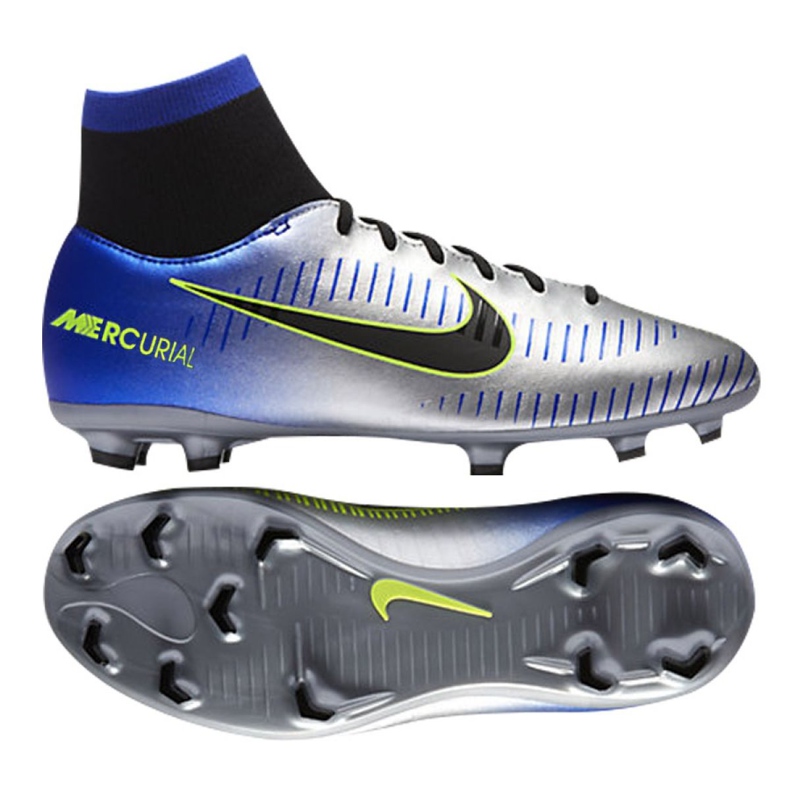 Ghete de fotbal Nike Mercurial Victory Vi Df Neymar Fg Jr 921486-407 multicolor argint