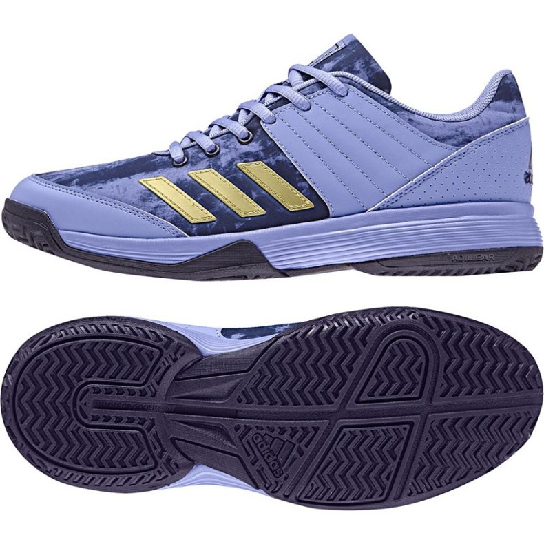 Pantofi de volei Adidas Ligra 5 W BB6127 albastru marin Pantofi de volei Adidas Ligra 5 W BB6127 albastru marin