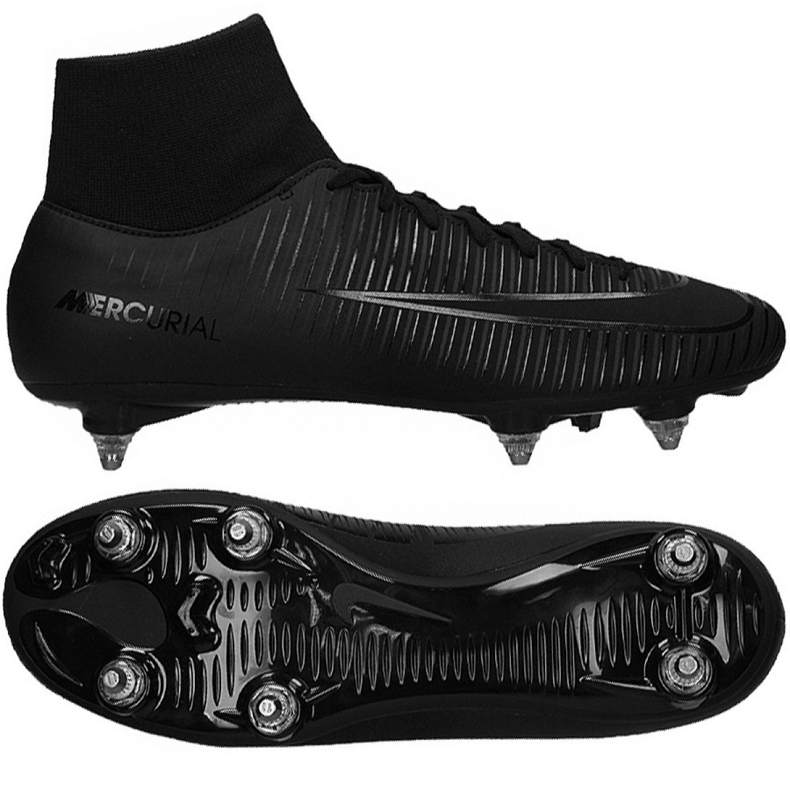 Pantofi de fotbal Nike Mercurial Victory Vi Df Sg 903610-001 negru negru