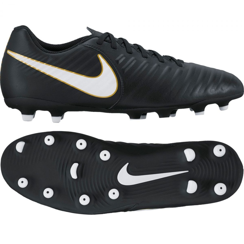 Pantofi de fotbal Nike Tiempo Rio Iv Fg M 897759-002 multicolor negru