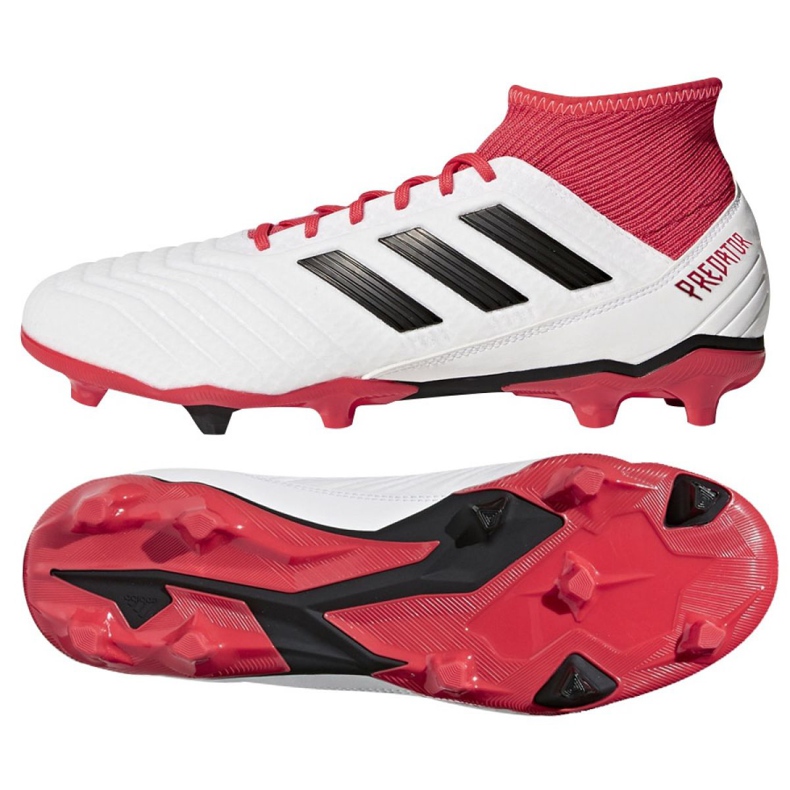 Ghete de fotbal Adidas Predator 18.3 Fg M CM7667 alb alb Ghete de fotbal Adidas Predator 18.3 Fg M CM7667 alb alb