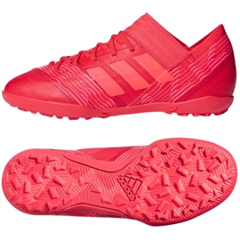 Ghete de fotbal Adidas Nemeziz Tango 17.3 Tf Jr CP9238 multicolor roșu Ghete de fotbal Adidas Nemeziz Tango 17.3 Tf Jr CP9238 multicolor roșu