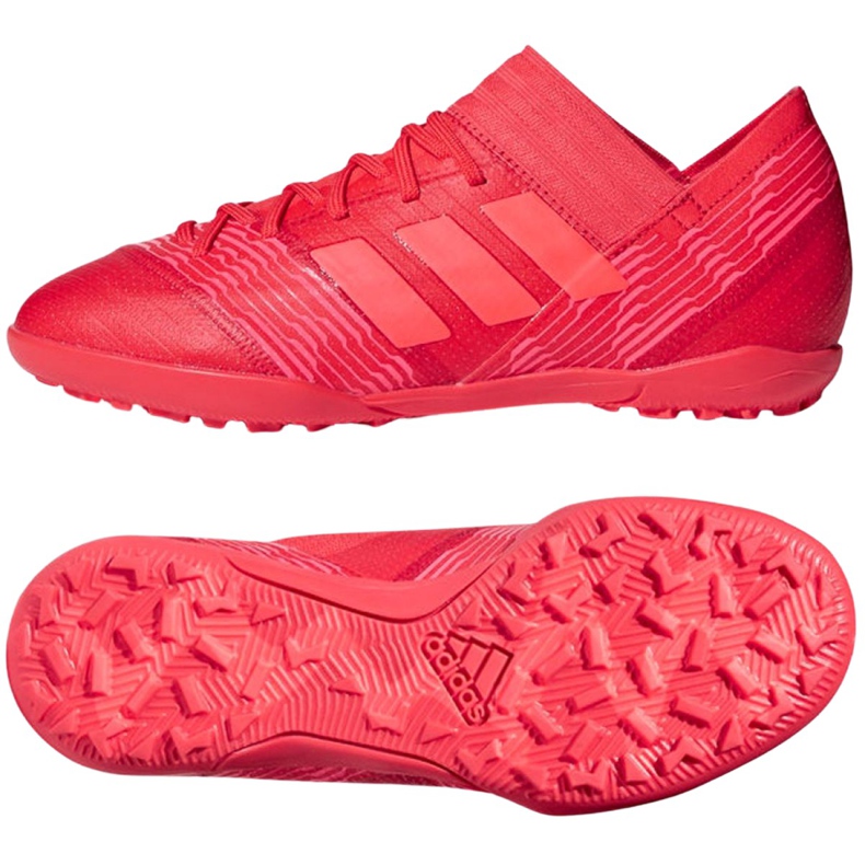 Ghete de fotbal Adidas Nemeziz Tango 17.3 Tf Jr CP9238 multicolor roșu