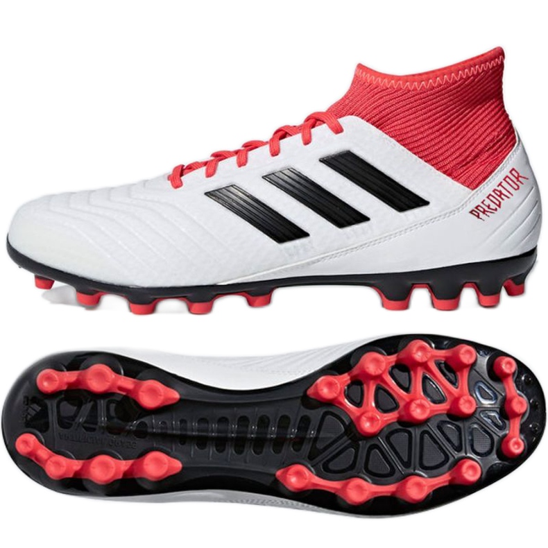 Ghete de fotbal Adidas Predator 18.3 Ag M CP9307 alb alb
