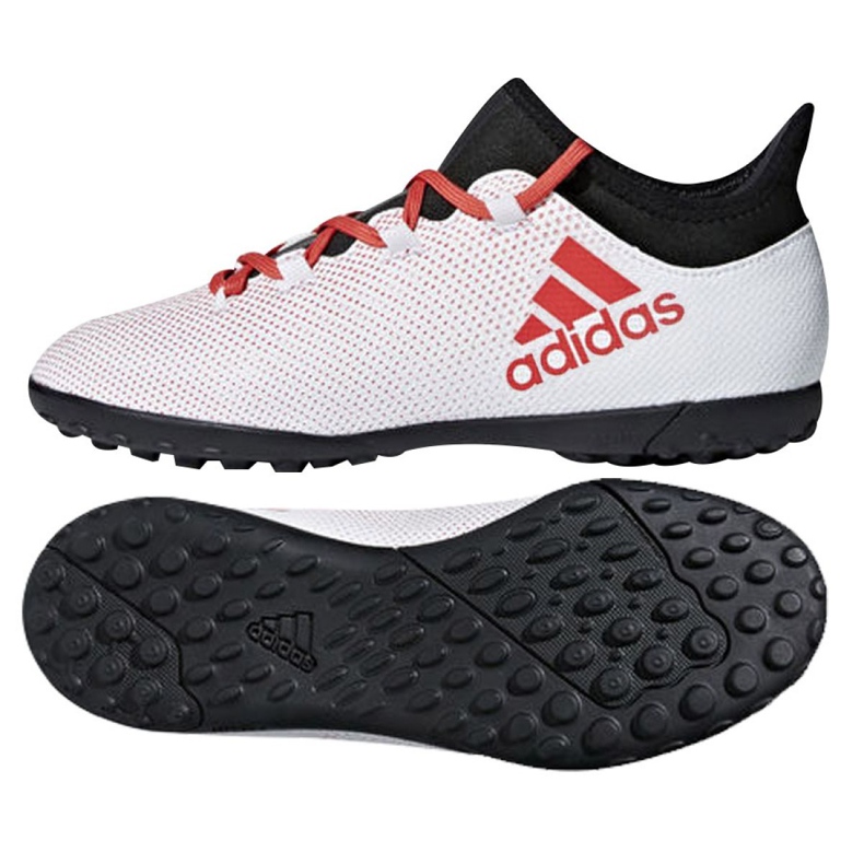 Ghete de fotbal Adidas X Tango 17.3 Tf Jr CP9025 alb alb