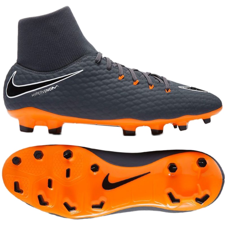 Pantof de fotbal Nike Hypervenom Phantom 3 gri