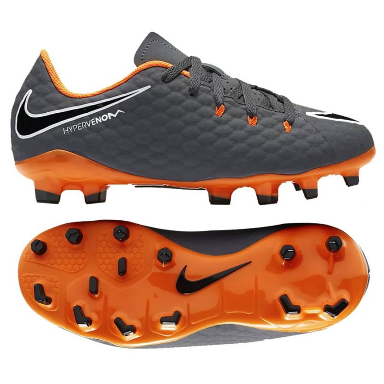 Pantofi de fotbal Nike Hypervenom Phantom 3 Academy Jr AH7288-081 multicolor gri Pantofi de fotbal Nike Hypervenom Phantom 3 Academy Jr AH7288-081 multicolor gri