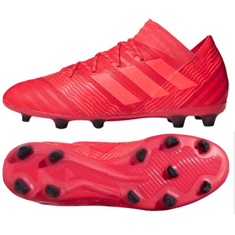 Ghete de fotbal Adidas Nemeziz 17.2 Fg M CP8971 roșu roșu