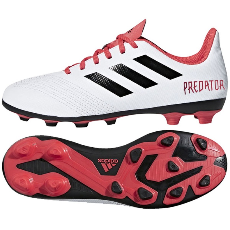 Ghete de fotbal Adidas Predator 18.4 FxG Jr CP9241 multicolor alb
