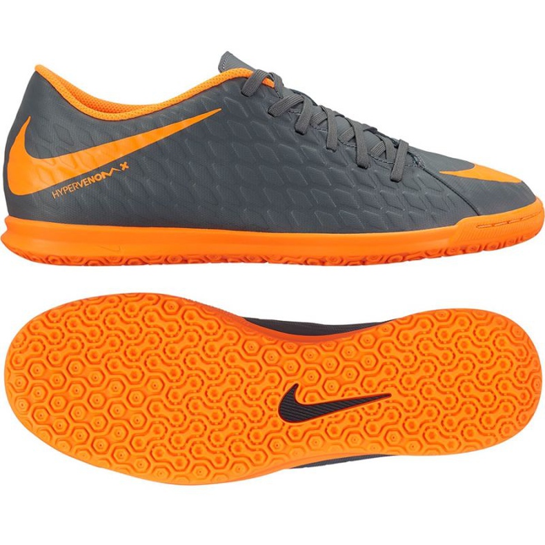 Pantofi de sală Nike Hypervenom PhantomX Iii Club Ic M AH7280-081 multicolor gri