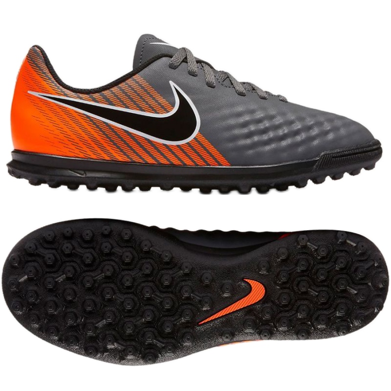 Pantofi de fotbal Nike Magista ObraX 2 Club TF Jr AH7317-080 gri Pantofi de fotbal Nike Magista ObraX 2 Club TF Jr AH7317-080 gri
