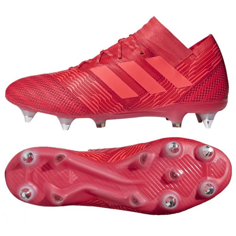Ghete de fotbal Adidas Nemeziz 17.1 Sg M CP8944 roșu roșu