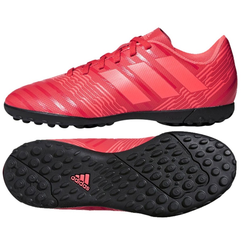 Ghete de fotbal Adidas Nemeziz Tango 17.4 Tf Jr CP9215 multicolor roșu
