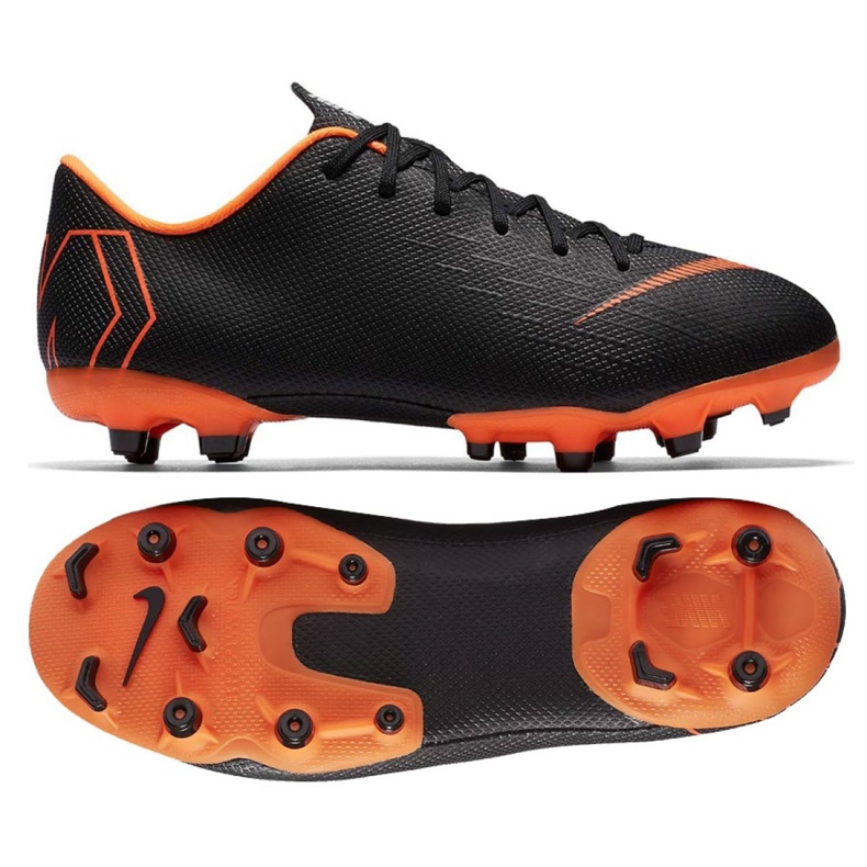 Pantofi de fotbal Nike Mercurial Vapor 12 Academy Gs Mg Jr AH7347-081 negru negru