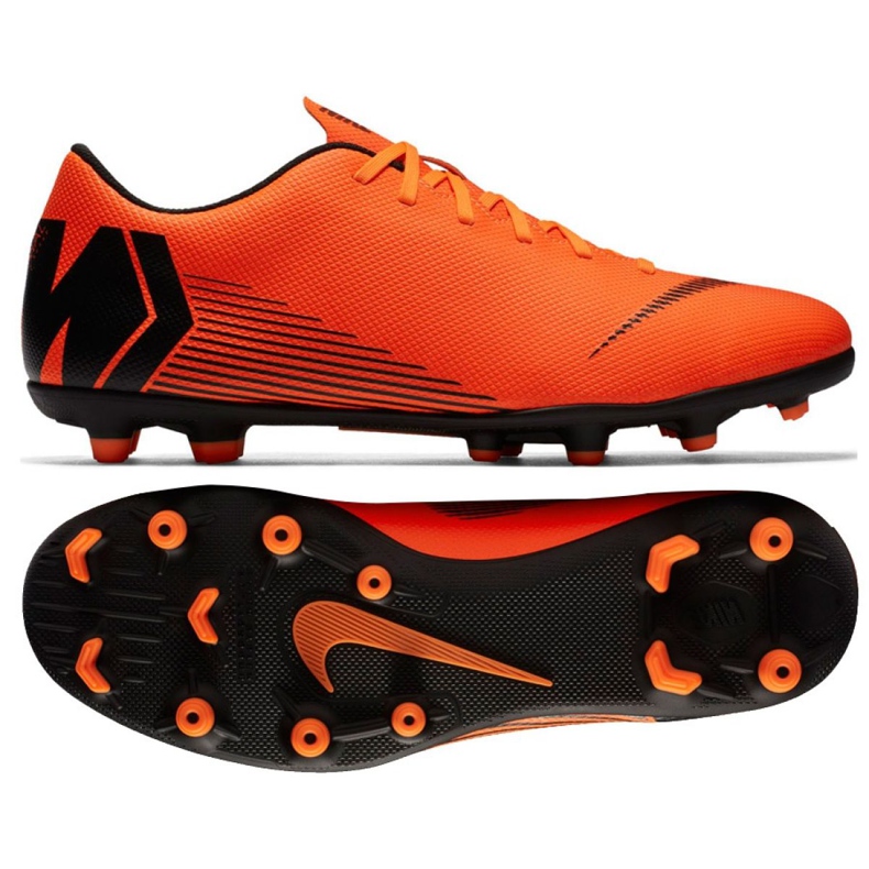 Pantofi de fotbal Nike Mercurial Vapor 12 Club M AH7378-810 multicolor roșu Pantofi de fotbal Nike Mercurial Vapor 12 Club M AH7378-810 multicolor roșu