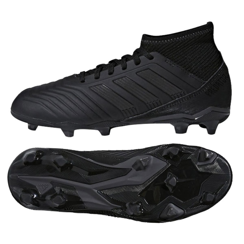Ghete de fotbal Adidas Predator 18.3 Fg Jr CP9055 negru negru