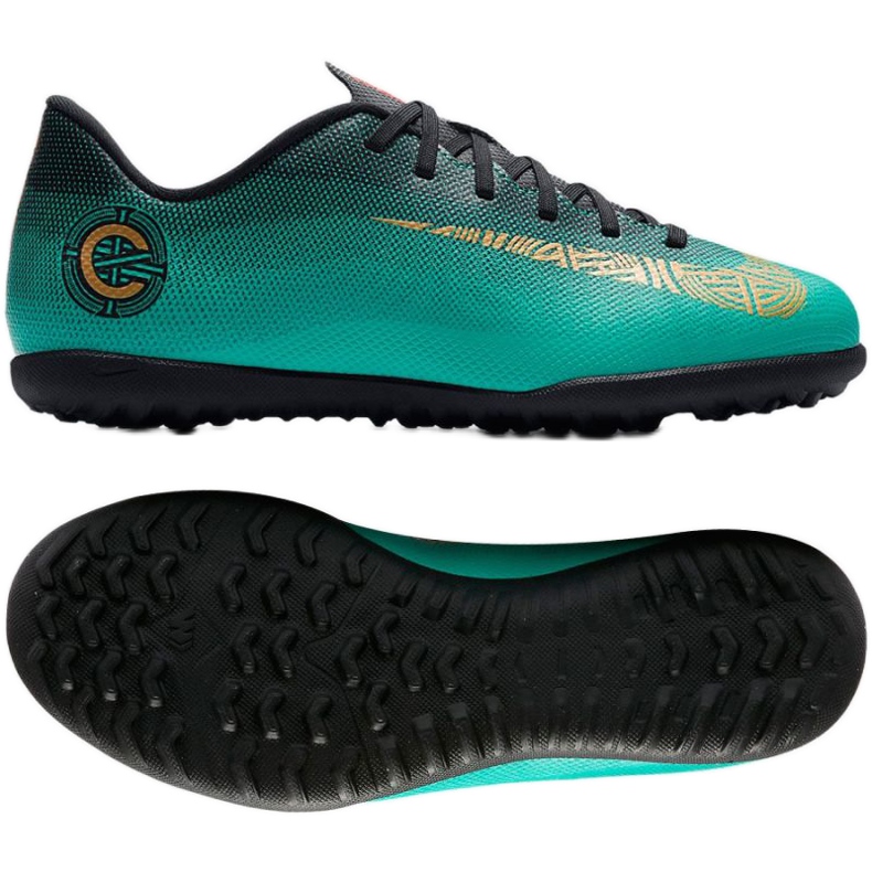 Pantof de fotbal Nike Mercurial Vaporx 12 verde