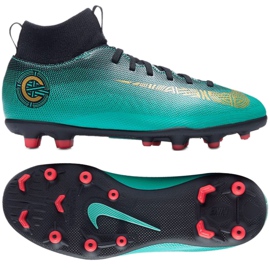 Pantofi de fotbal Nike Mercurial Superfly 6 Club CR7 Mg Jr AJ3115-390 albastru albastru