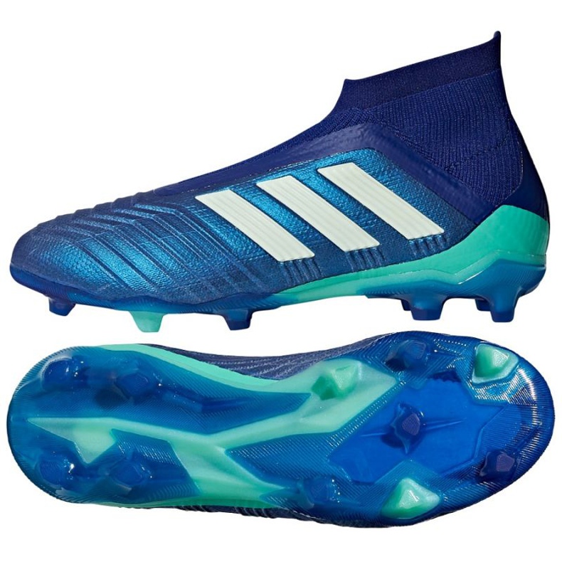 Ghete de fotbal Adidas Predator 18+ Fg albastru