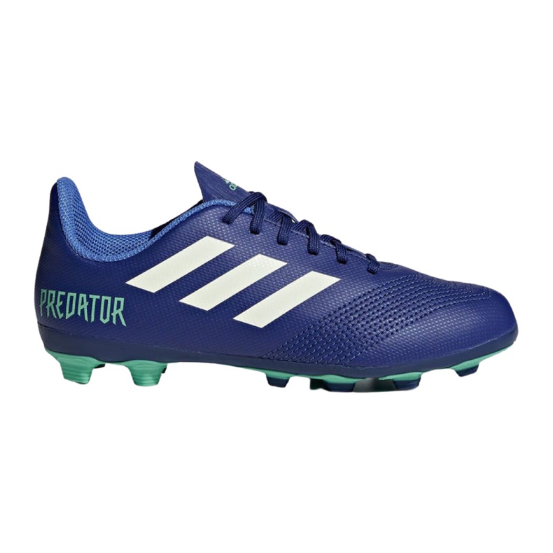 Ghete de fotbal Adidas Predator 18.4 FxG Junior CP9242 multicolor albastru Ghete de fotbal Adidas Predator 18.4 FxG Junior CP9242 multicolor albastru