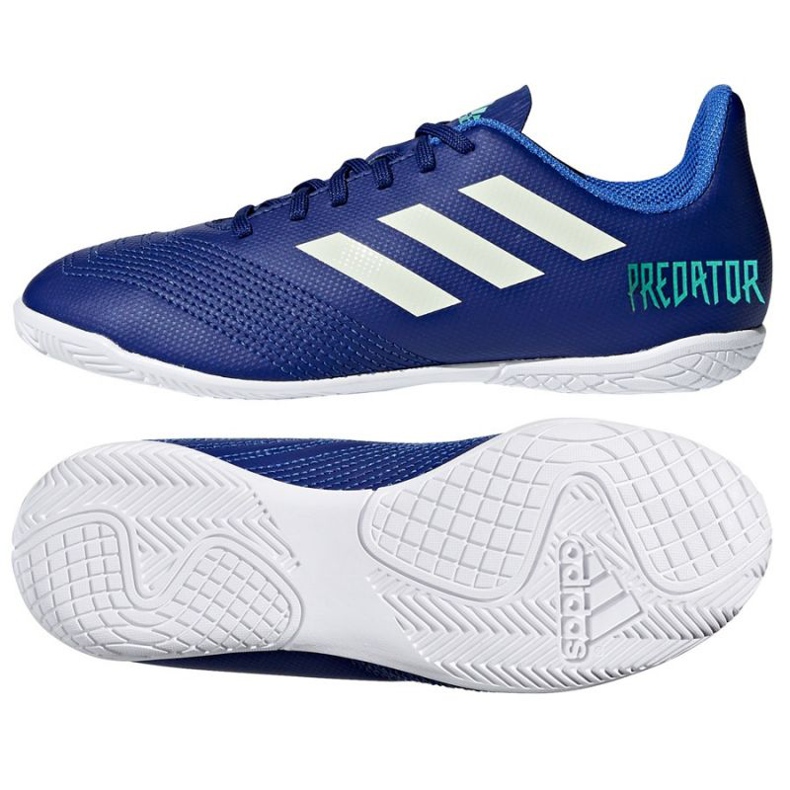 Pantofi de sală adidas Predator Tango 18.4 In Jr CP9104 albastru albastru