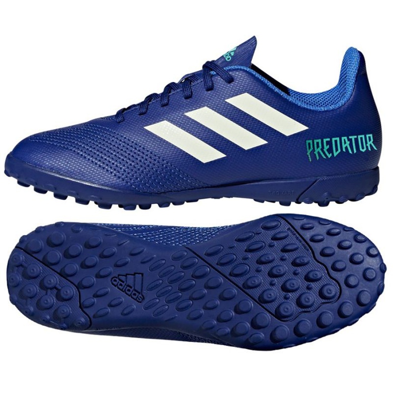 Ghete de fotbal Adidas Predator Tango 18.4 Tf Junior CP9097 albastru albastru Ghete de fotbal Adidas Predator Tango 18.4 Tf Junior CP9097 albastru albastru