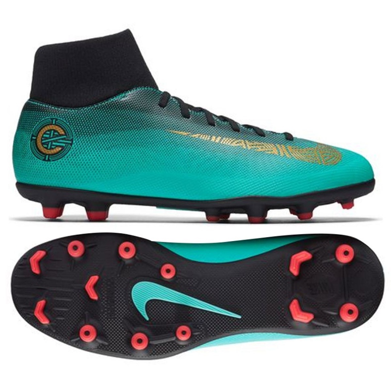 Pantofi de fotbal Nike Mercurial Superfly 6 Club CR7 Mg AJ3545-390 multicolor albastru