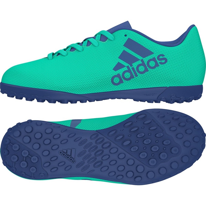 Ghete de fotbal Adidas X Tango 17.4 Tf Jr CP9045 verde verde Ghete de fotbal Adidas X Tango 17.4 Tf Jr CP9045 verde verde