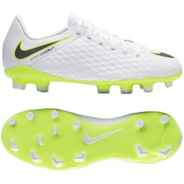 Pantofi de fotbal Nike Hypervenom Phantom 3Academy Fg Jr AJ4119-107 multicolor alb
