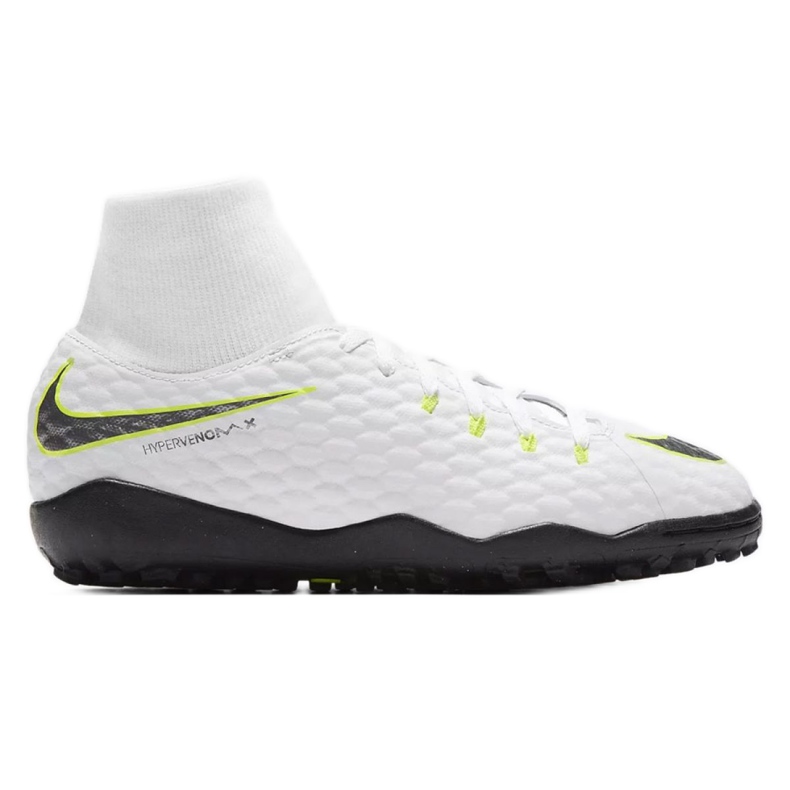 Pantofi de fotbal Nike Hypervenom PhantomX 3 Academy Df Tf Jr AH7293-107 alb alb