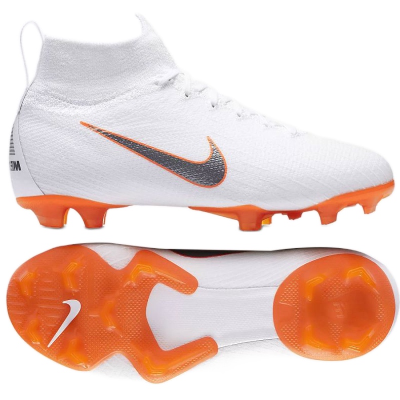 Pantofi de fotbal Nike Mercurial Superfly 6 Elite Fg Jr AH7340-107 alb alb