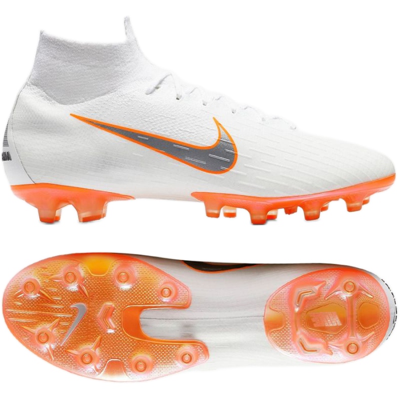 Pantofi de fotbal Nike Mercurial Superfly 6 Elite Ag Pro M AH7377-107 alb alb