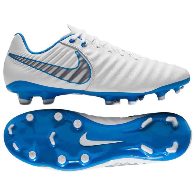 Pantofi de fotbal Nike Tiempo Legend 7 Academy Fg M AH7242-107 alb alb