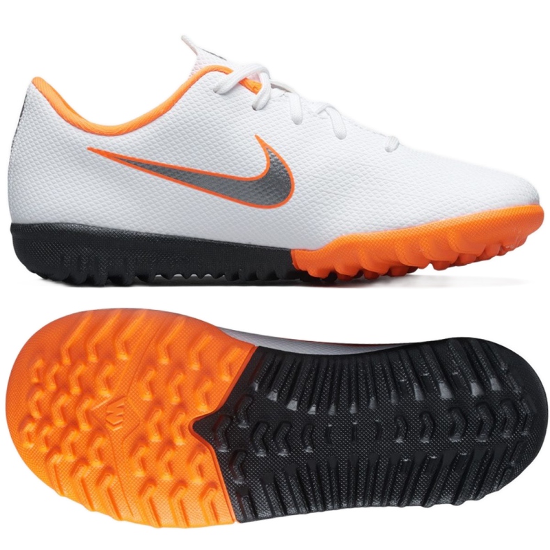 Pantofi de fotbal Nike Mercurial VaporX 12 Academy Tf Jr AH7353-107 multicolor alb