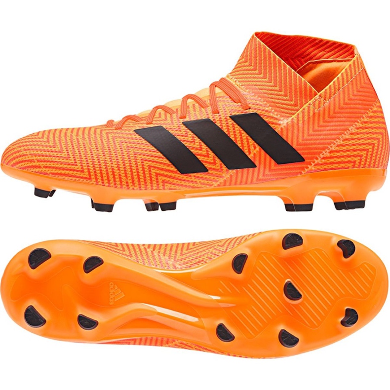 Ghete de fotbal Adidas Nemeziz 18.3 Fg M DA9590 portocale portocale