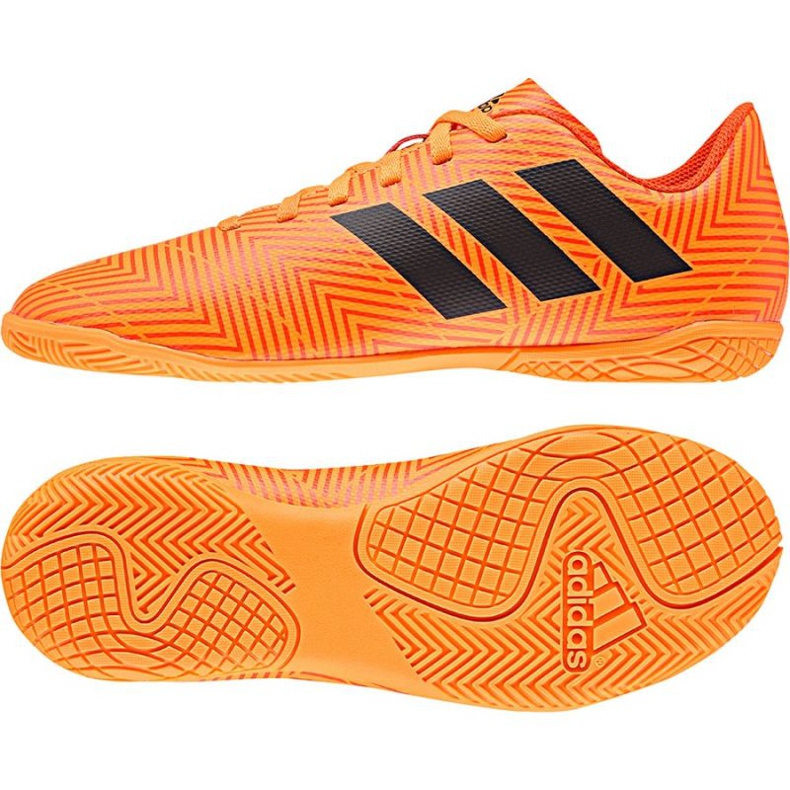 Ghete de fotbal Adidas Nemeziz Tango 18.4 IN Jr DB2382 portocale