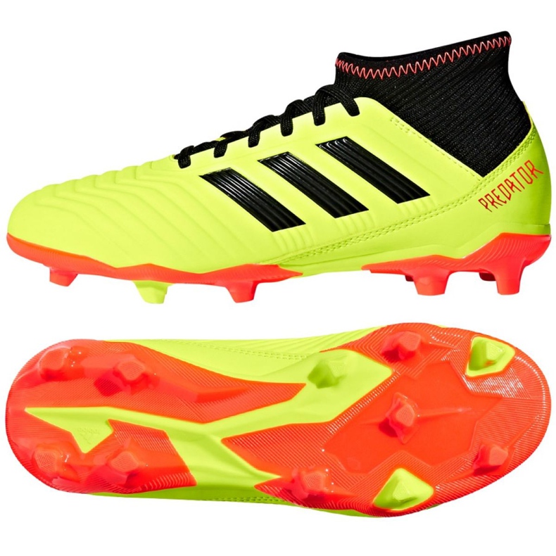 Ghete de fotbal Adidas Preadtor 18.3 Fg Jr DB2319 multicolor galben