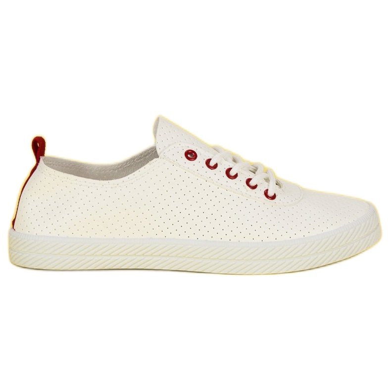 Kylie Adidași legați cu ajur alb