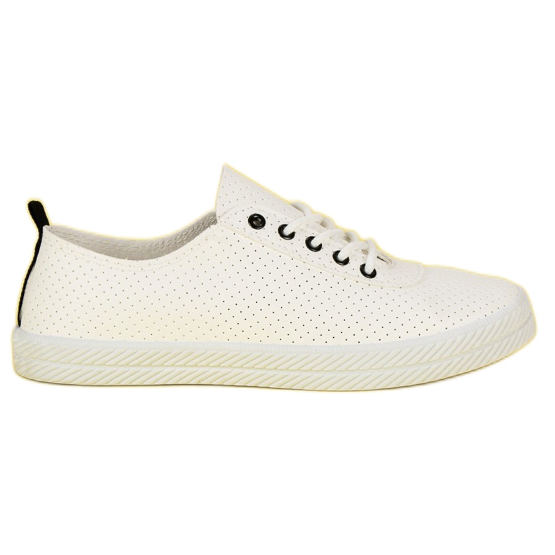 Kylie Adidași legați cu ajur alb