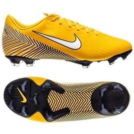 Pantofi de fotbal Nike Mercurial Vapor 12 Elite Neymar Fg Jr AR4091-710 galben despre ł vol