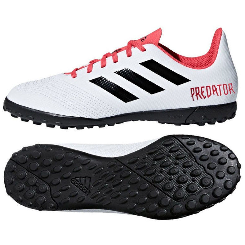 Ghete de fotbal Adidas Predator Tango 18.4 Tf Jr CP9096 alb alb