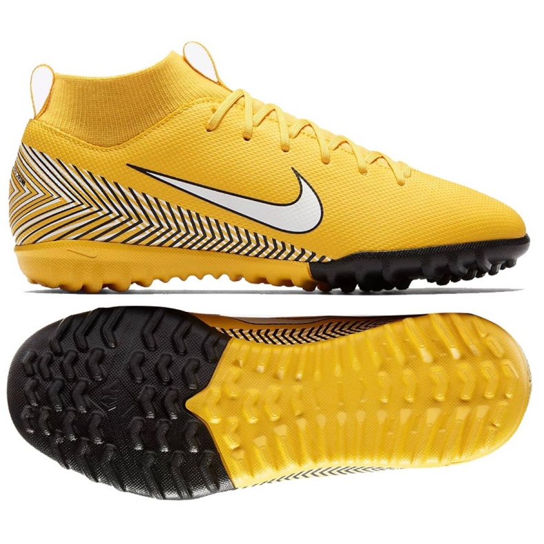 Pantofi de fotbal Nike Mercurial Superfly 6 Academy Gs Neymar Tf Jr AO2887-710 galben galben