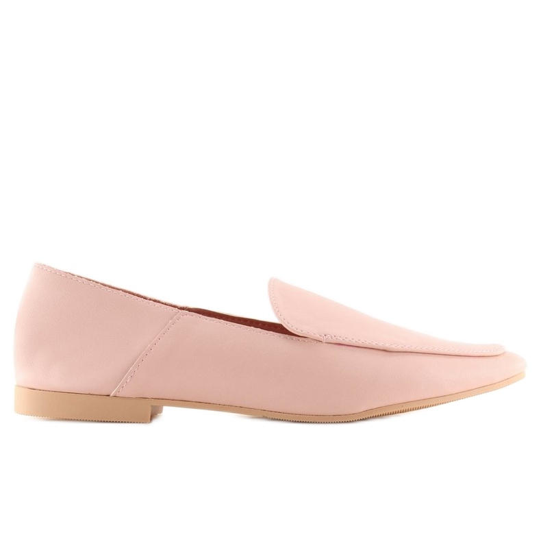 Mocasini moi ca pielea de vitel 1182 Pink roz